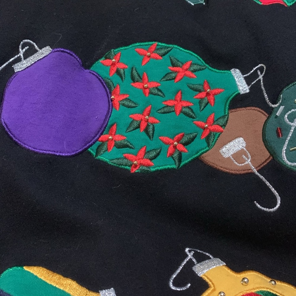 BECHAMEL women’s size PP embroidered Christmas shirt - Picture 9 of 11